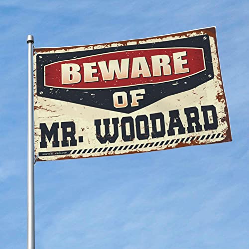 Drapeaux amusants de dortoir étudiants déco de bar sportive Mr Woodard