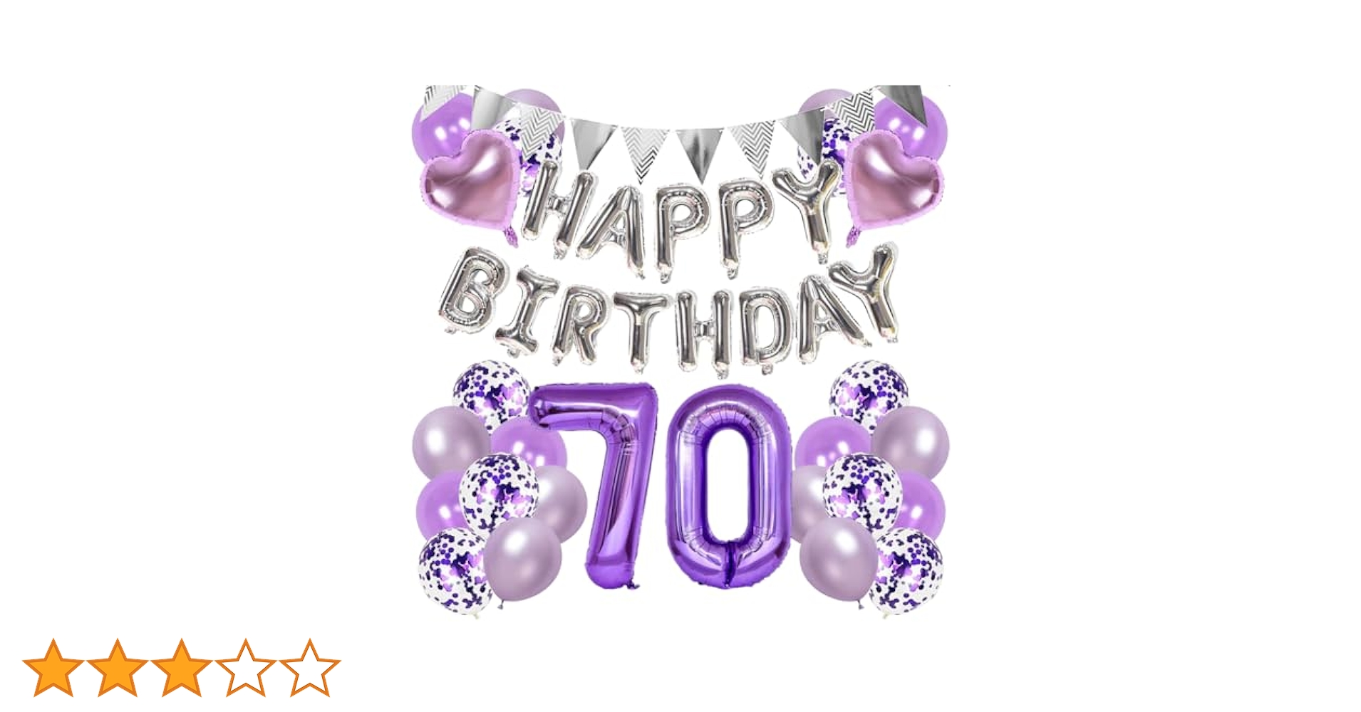 Amazon | 古希祝い 70歳誕生日 風船セット 巨大寿バルーン飾り