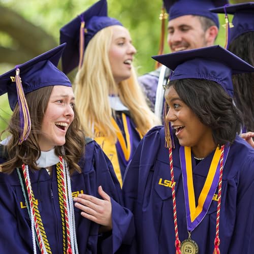 Image of Graduation Honor Cords Red and Gold Graduation Cords with Tassels, 67 inch Long for Graduation Students