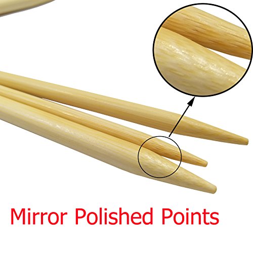 18 pz Ferri Maglia Circolari Ferri da Maglia di