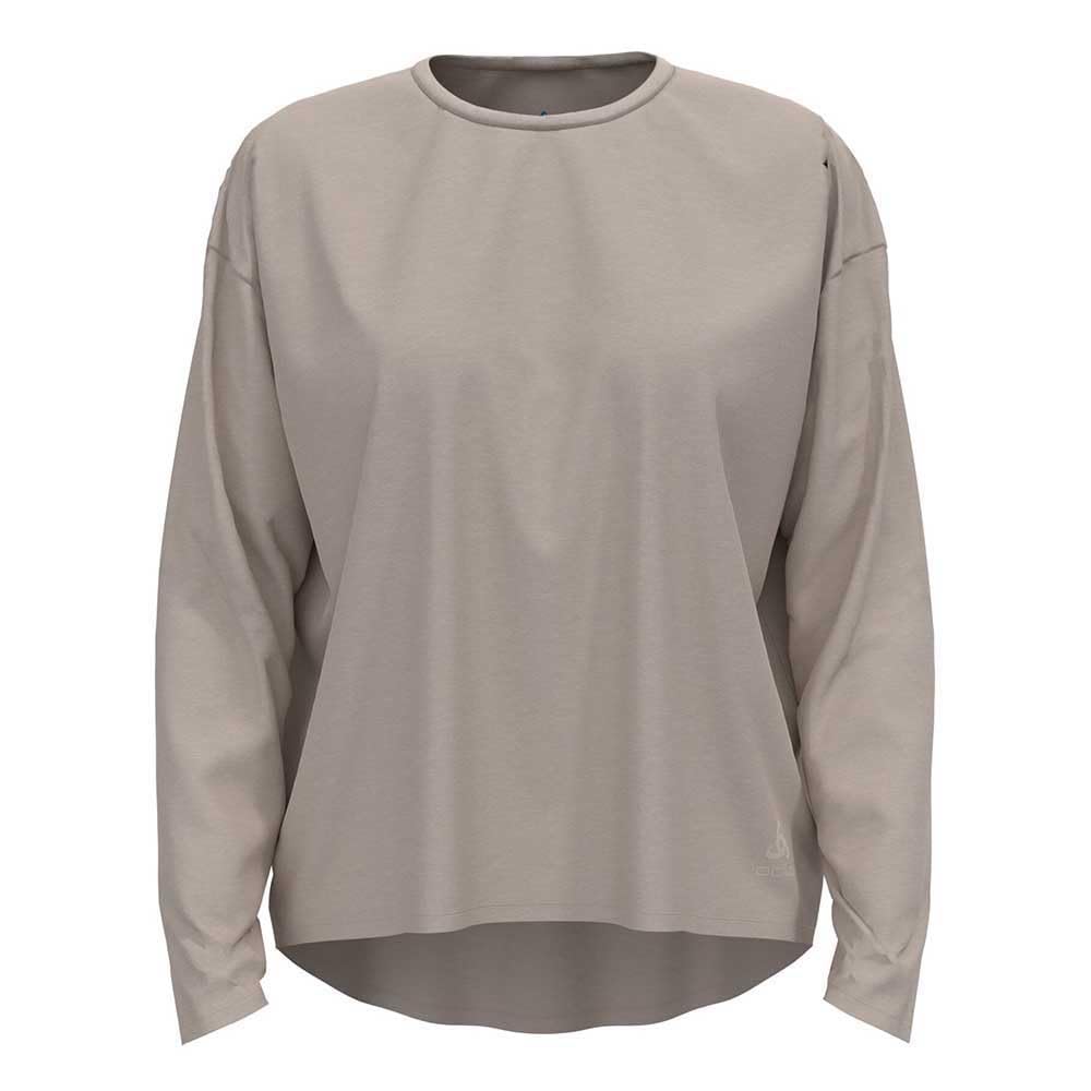 Odlo Women Long Sleeve Running Shirt ACTIVE 365 NATURAL BLEND, silver cloud melange, S