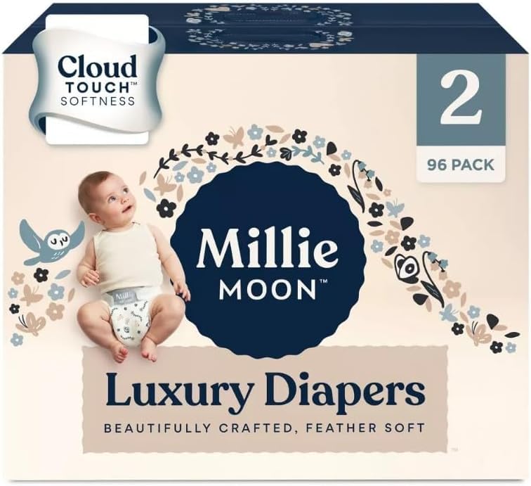 Image of Millie Moon Luxury Diapers - Size 2-96ct