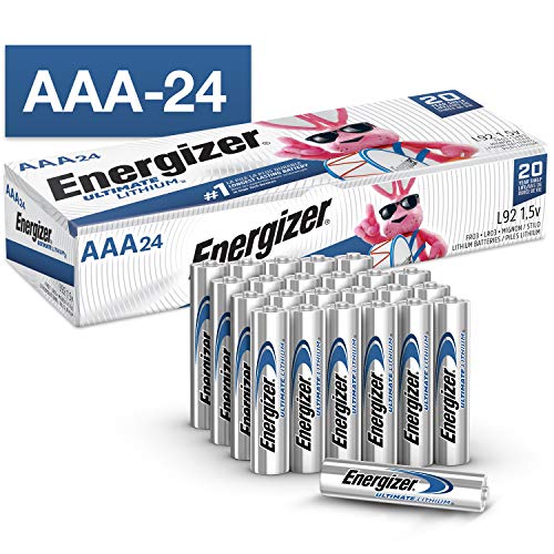 Energizer AAA Lithium Batteries, Ultimate Lithium Triple A Battery (24 Count), Longest-Lasting AAA