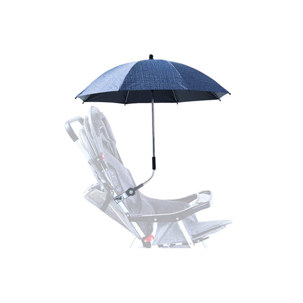 Sombrilla, Sombrilla Universal, Sombrilla Ajustable Desmontable con Abrazadera Universal con Mango Ang, para Cochecito, Cochecito, Silla de Paseo y Buggy