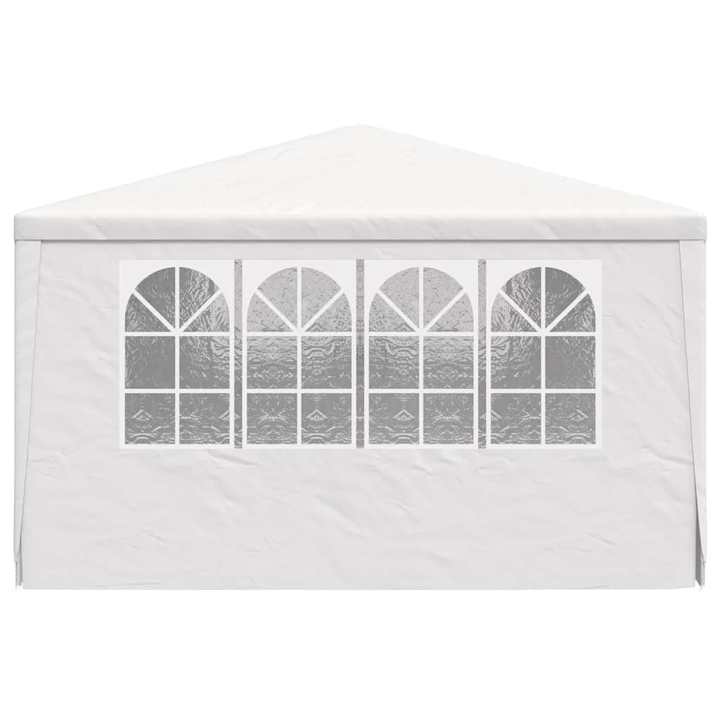 Carpa para fiestas con paredes laterales, 4 x 6 m, color blanco