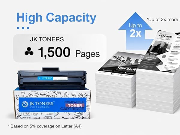 Image of Jk toners MLT D110L / MLT110 Easy Refill Toner Cartridge Compatible with Samsung Xpress SL-M2010, SL-M2010W, SL-M2060, SL-M2060FW, SL-M2060NW, SL-M2060W | High Page Yield - 1500