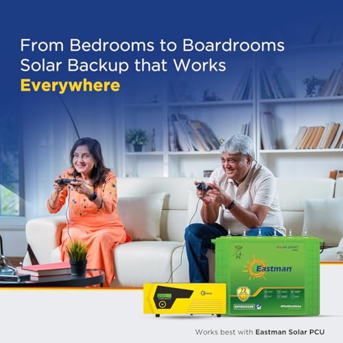 Image of Eastman EM1800SSR | Eastman 150Ah Smart Solar Battery | Warranty 72 (36+36) Months for Home & Office