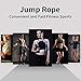 [JUMP Yuedong] Jump Rope Beaded Jump Rope, Skipping Rope Adjustable for Adult Kids, Tangle-Free Speed Rope for Double Dutch Boxing Workout Exercise Fitness Weight Loss (Handle Style 1 - Black)