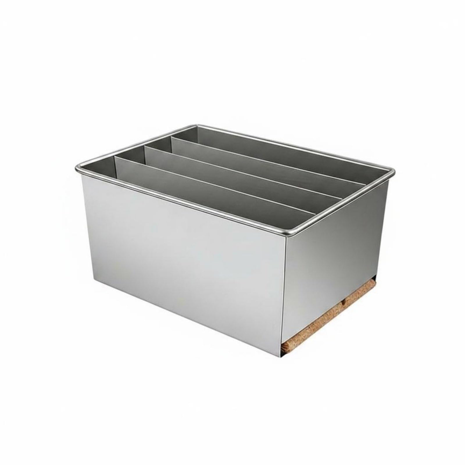 Organizzatore Utensili Cucina Portacoltelli Portaposate Portautensili Contenitore Acciaio Inossidabile con Scomparti Separazione Accesso Ordinato, Quattro Scomparti Senza Coperchio