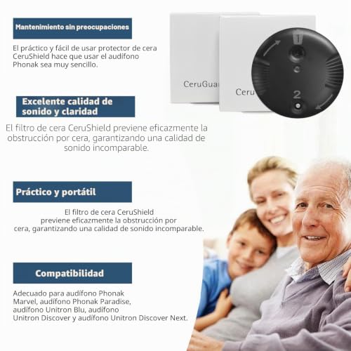Accesorios Phonak Cerushield Disk V2.0 para evitar obstrucciones 2