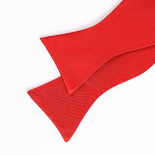 Image of Alizeal Mens 2pcs Solid Self-tied Bow Tie Set