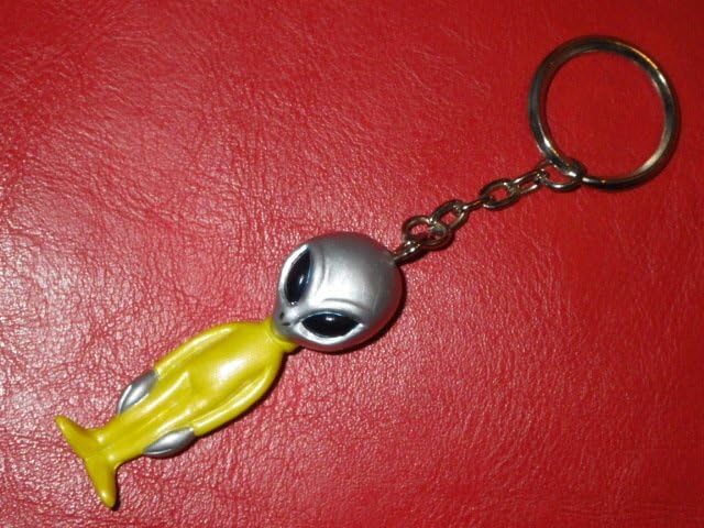Amazon.co.jp: 90'S 宇宙人 キーホルダー 12 グレイ 黄