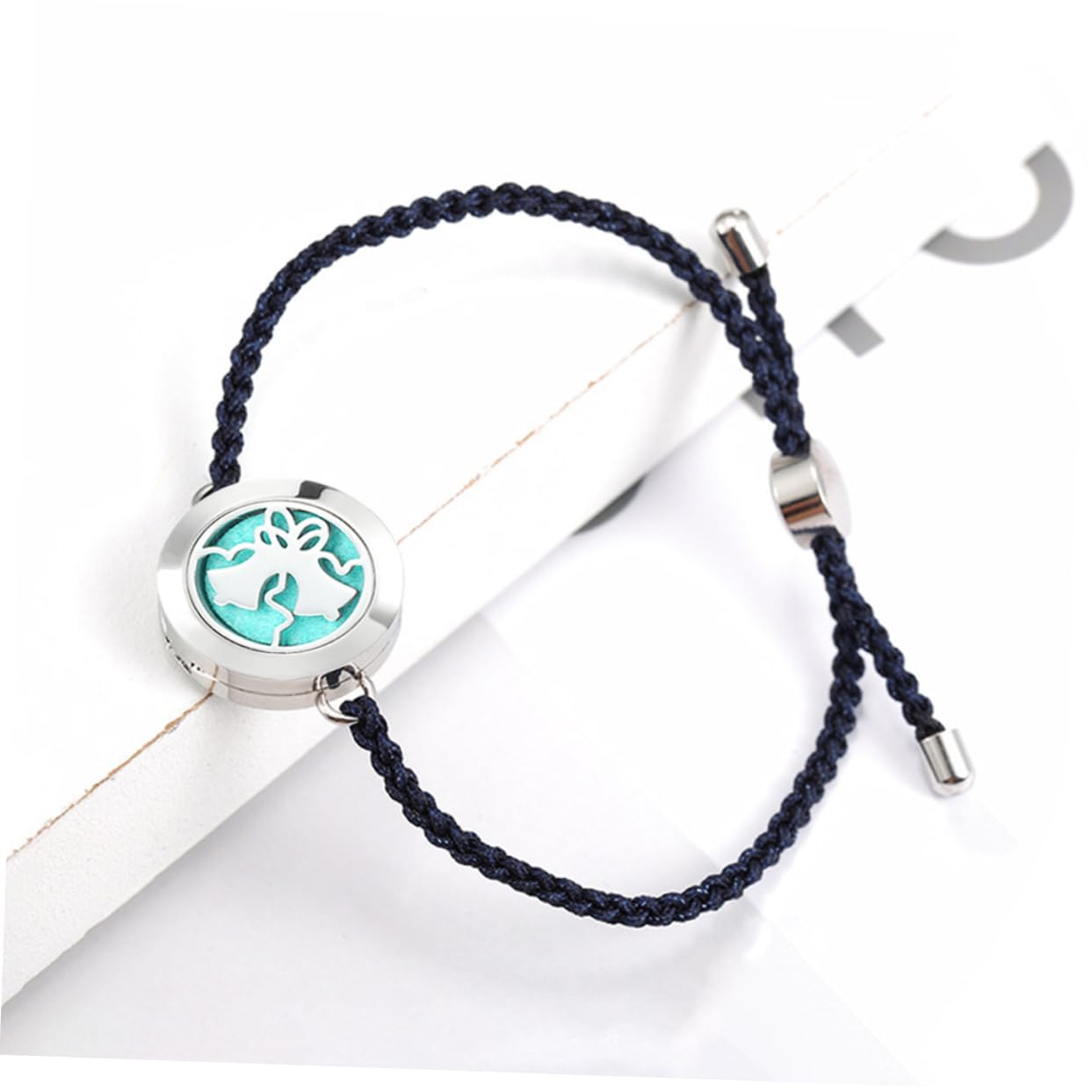 GALPADA 5piezas Pulsera Difusora De Aromaterapia Para Mujeres Pulsera Ajustable De Esencial Joyas De Mujer Diseño Trenzado y Charm Aromático