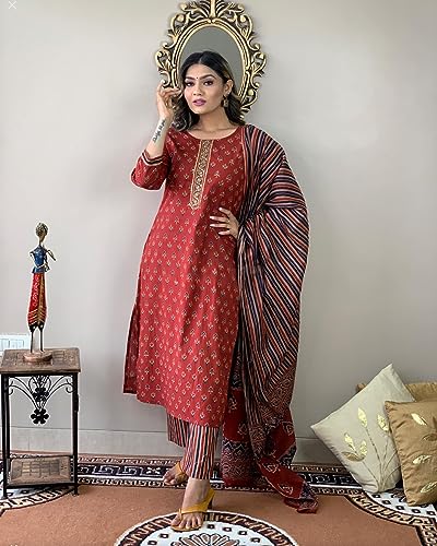 Image of ANNI DESIGNER Women Kurta with Pant & Dupatta