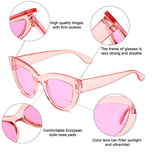 Image of Retro Vintage Narrow Cat Eye Sunglasses for Women Clout Goggles Plastic Frame