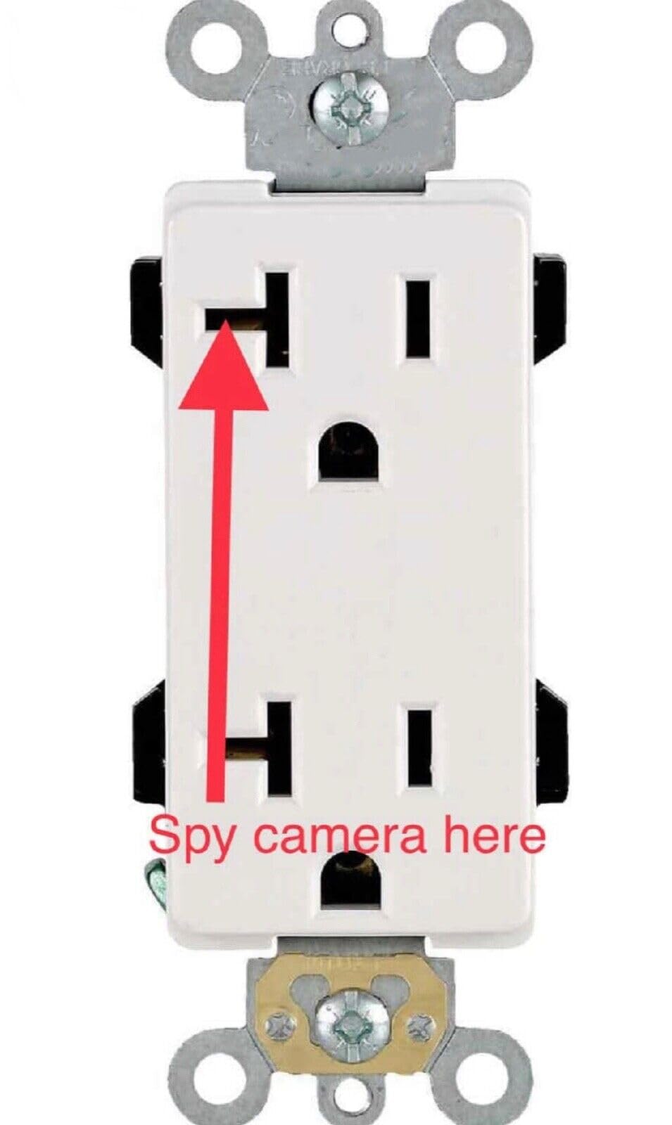 Spy Camera Wall Outlet Decora White 32GB microSD Card Included 4K Streaming and 1080P Recording