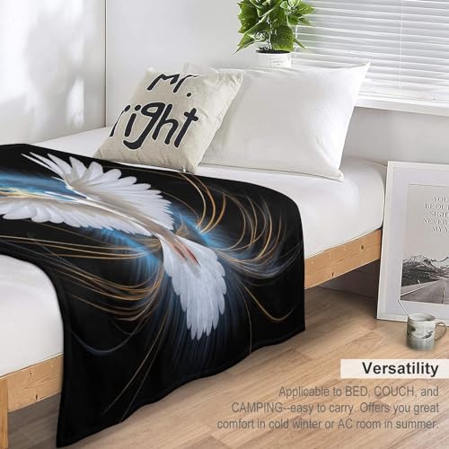 Couverture polaire mouette imprimée pour des soirées cocooning confortables sur le sofa