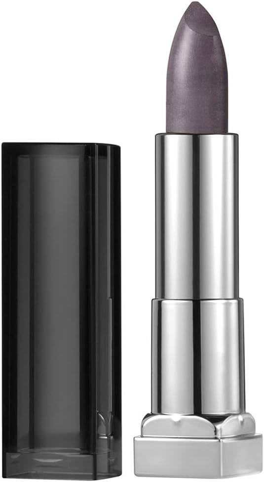 Maybelline New York Color Sensational Silver Lipstick Metallic Lipstick, Smoked Silver, 0.15 oz