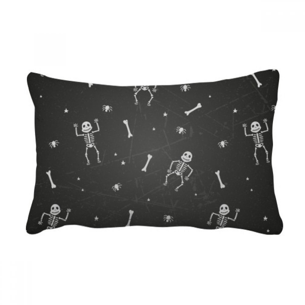 Coussin lombaire araignée Halloween 40x60cm pour canapé décoratif multicolore