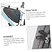 BESPORTBLE 1pc Bike Front Tube Frame Bag Practical Cycling Pouch for Essentials Reflective Design for Safety for Mountain and Road Cycling Travel