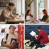 JIANTA A5 PU Leather Ring Binder, Refillable 6 Ring Binder Cover for A5 Filler Paper, Budget Binder A5 Notebook Binder Pockets for Travel, Work (Inner Paper Not Included) - Image 6