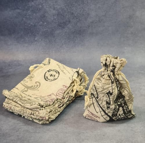 Image of SATYAM KRAFT 100 Pcs Jute Potli Bags for Wedding, Return, Festive Gifting, Eco-Friendly, Handmade Drawstring Bags for Jewelry, Sweets, Dry, Party, Reusable & Biodegradable (Pack of 100) (Multi color)