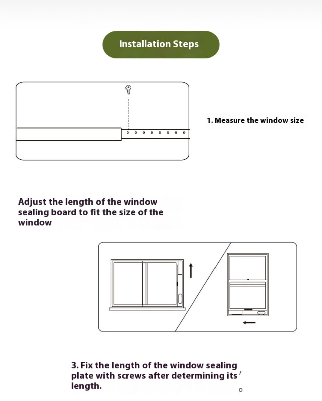 4pcs Pannello Di Tenuta Universale per Finestra, Kit Di Guarnizioni per Finestre in Pvc Regolabili per Condizionatori D' Portatili, Pezzi Di Ricambio per Tubi Di Scarico， Facile da Installare