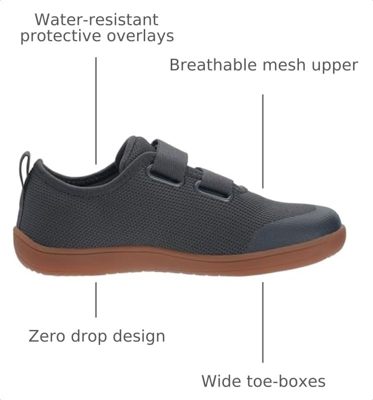 Image of WHITIN Toddler /Little Kid Wide Barefoot Shoes | Minimalist Sneakers for Boys /Girls | Zero-Drop Healthy Sole | Natural to Grow