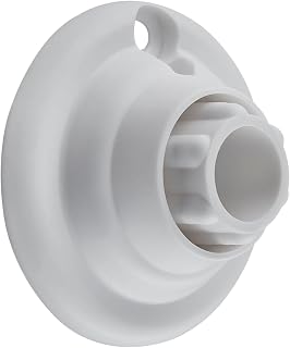 Kleine Wolke Endstück für Duschvorhangstange Farbe Weiss 6 cm Ø 2 5mm 2 Stück