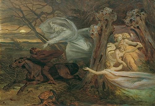 Toile le Erlking Moritz Von Schwind rompre monotonie mur vide