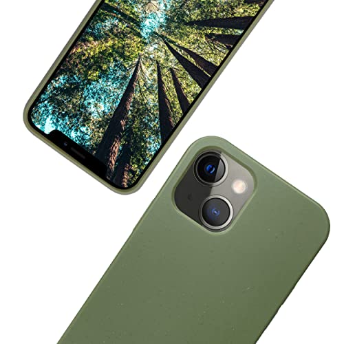 eplanita Eco Mobile Phone Case Compatible for iPhone 15, Plant Fiber, Drop Protection Cover, Durable...