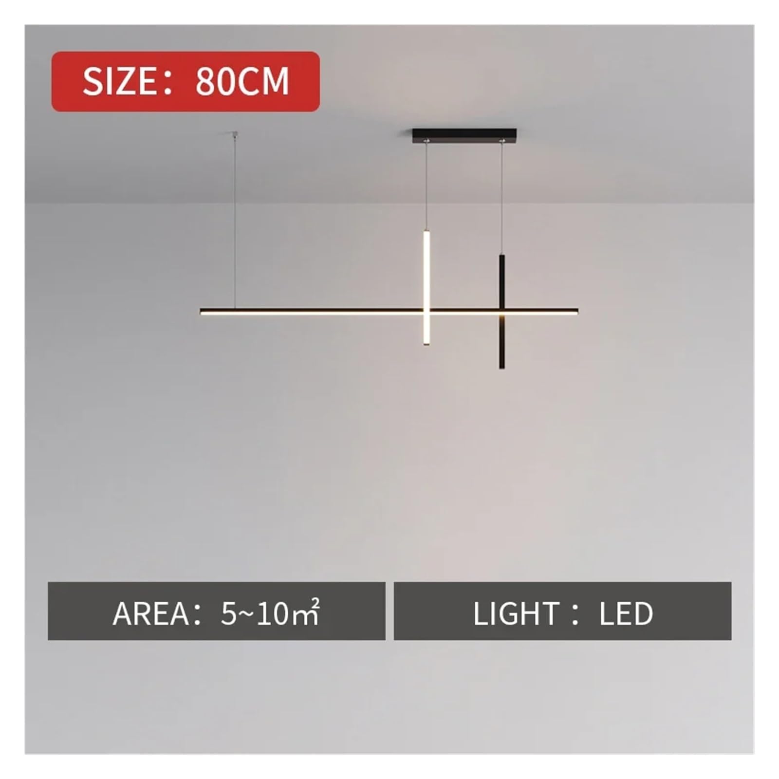 Lampada a Sospensione LED Minimalista - Apparecchio Moderno per Sala da Pranzo o Bar, Design Lucido e Lussuoso, Perfetto per l'arredamento e l'atmosfera della casa, un'elegante Alternativa a