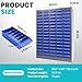 Part Cabinet with 75 Drawers Nuts Bolts Screw Nail Bins Tool Storage Cabinet, ABS Material Drawer Bolt Bins Organizer for Hardware Organization Equipment Shelves Workshop, Grey