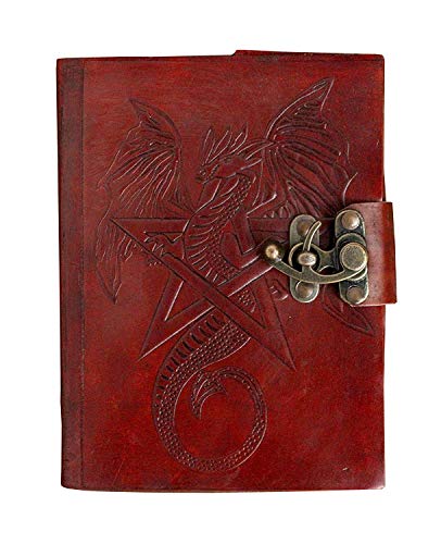 Journal en cuir fait main Star & Dragon OVERDOSE vintage 5X7