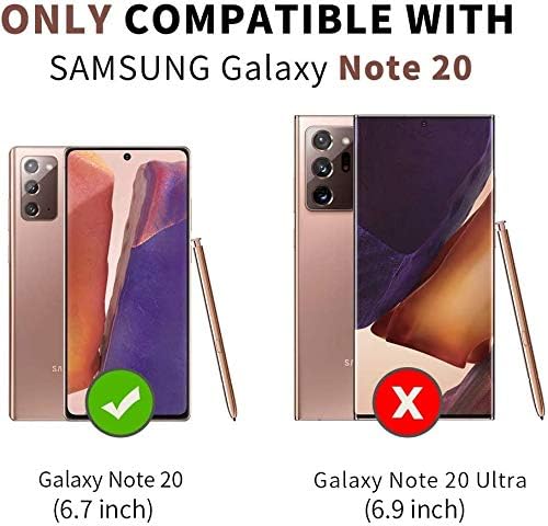 FYY Wallet Case for Samsung Galaxy Note 20 6.7", [Kickstand Feature] Luxury PU Leather Wallet Case Flip Folio Cover with [Card Slots] and [Note Pockets] Rose Gold