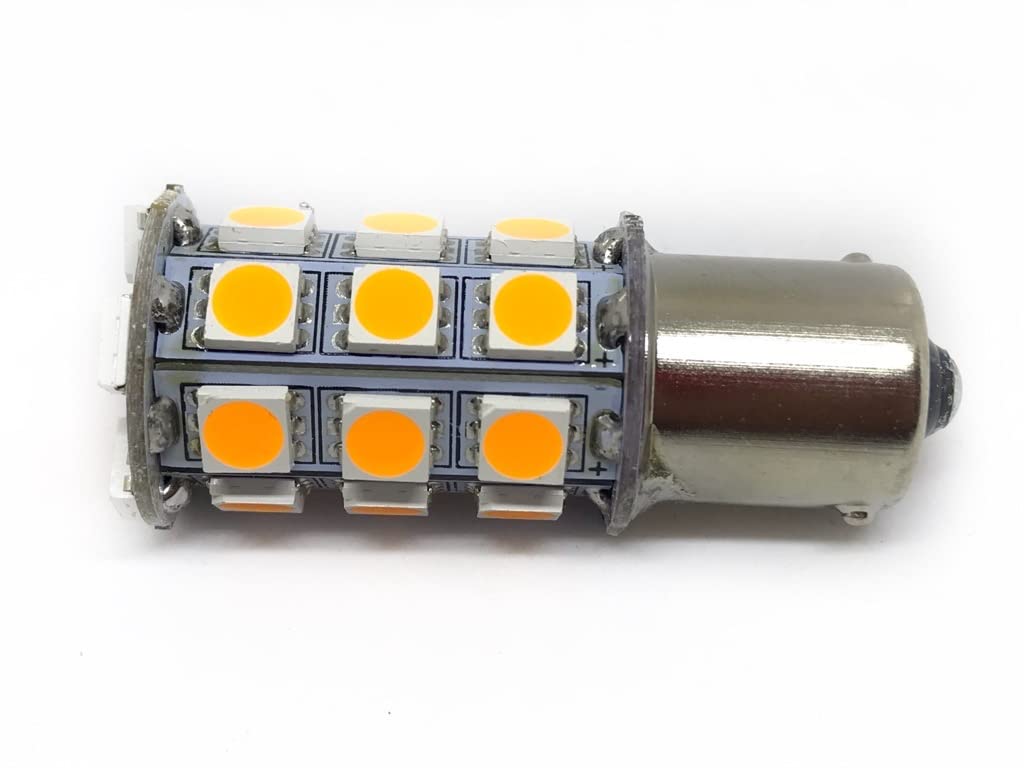Amazon | 24V用 LED S25 シングル球 27連 10個セット マーカー球