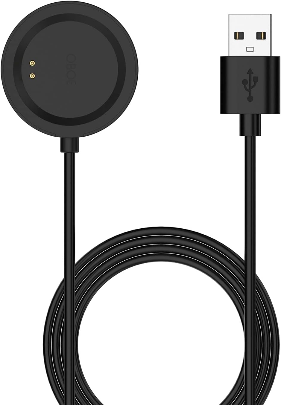 OBOE Magnetic Wireless Charging Dock Compatible With One Plus Watch Charger Stand Usb Charger Cable (Black), Smartwatch, Black
