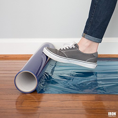 InvisiShield Hardwood Floor Protector Film - 24 inch x 200 Foot Adhesive Plastic Floor Protection Film