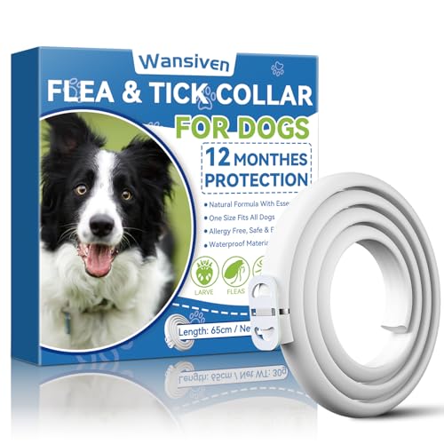 Collari Antipulci per Cani, Collare Antipulci Regolabili da 63,5 cm