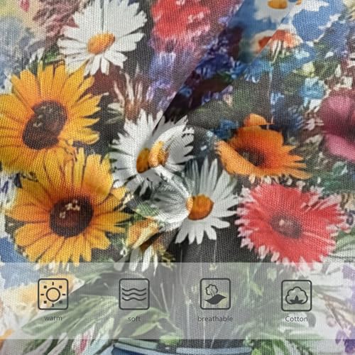 Artistic Toddler Girls Underwear 2t Cotton Girl Panties Cute Watercolor Beautiful Bouquet Wildflowers Underpants Briefs3