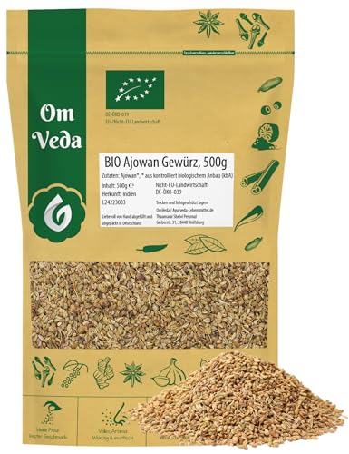 BIO Ajowan Königskümmel Gewürz 500g | Ajwain Ajowansaat | Orientalisch Indisch Ayurveda | Organic...