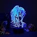 JYDNBGLS 3D Anime Lampada Luce di Notte Illusione Luce Nightlight Attacco Su Titan 4 Figura Eren Yeager Jaeger Led Manga RGB Regalo Shingeki No Kyojin Camera Da Letto Tavolo Decor Illuminazione