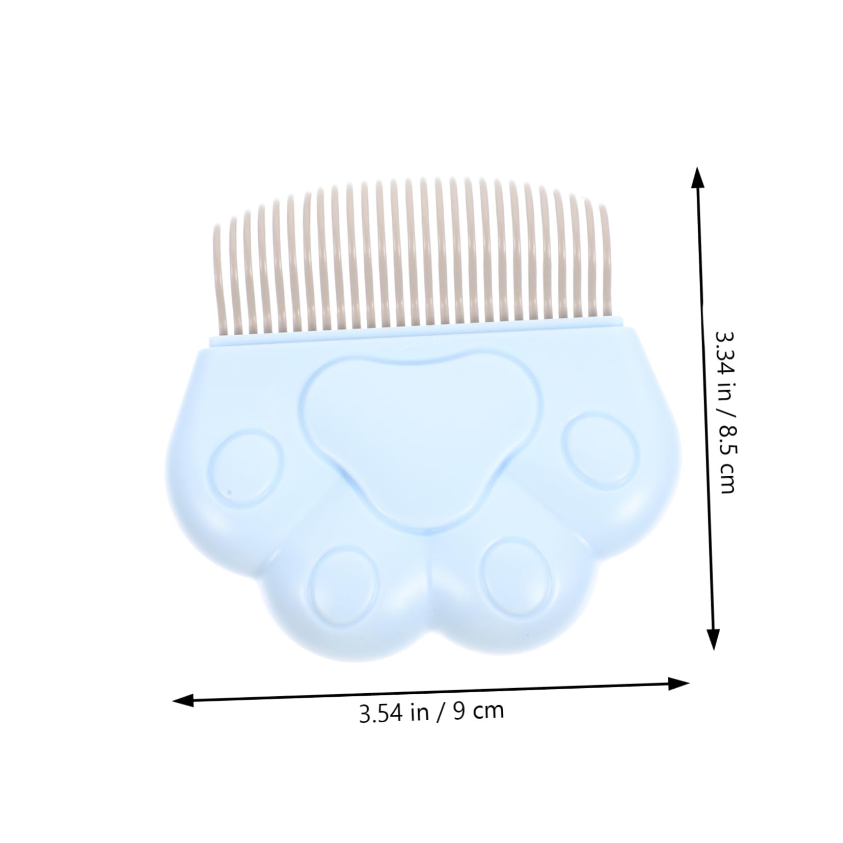 BESPORTBLE 2Pcs Indoor Cat Comb Pet Grooming Tool for Easy Hair Removal Lightweight and Portable Design for Cats and Dogs Effortlessly Reduces Shedding