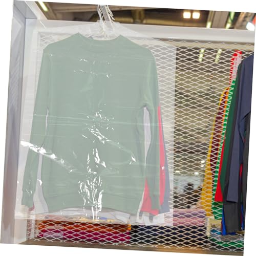 60Pcs Clothes Dry Cleaning Bags Translucent Garment Covers for Wardrobe Storage Clothing Dust Covers Easy to Use for Home Laundry Care4