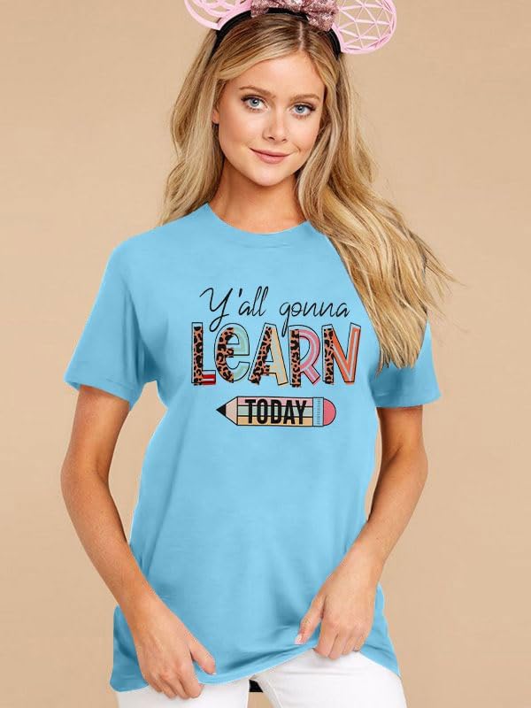 Miniatura 4 de Camisetas de profesora para mujer, camisetas de manga corta para profesores de preescolar y jardín de infantes