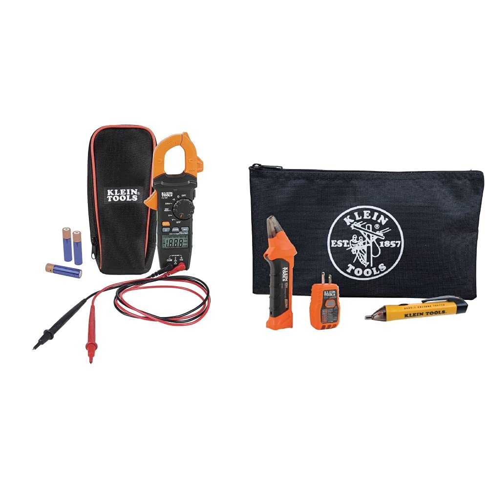 Klein Tools Digital Clamp Meter + Circuit Breaker Finder Kit
