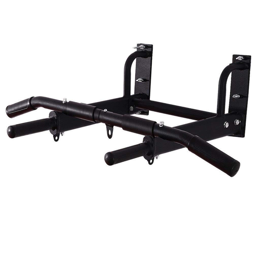 QUSYZD Pull-ups Domestic Wall Fixed Wall Perforated Single Parallel Bars Indoor Fitness Equipment Multifunctional Indoor Horizontal Bars, 97 * 65 * 31cm, Black,Black-97 * 65 * 31cm