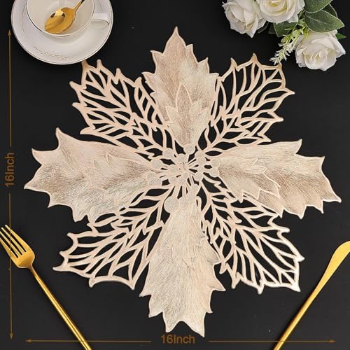 Image of Dakshya Industries PVC Waterproof Round Table Placemat & Table Runner Combo Set | 6 Round Table Mats (38 x 38 cm) + 1 Table Runner | Heat Resistant, Washable, Non Slip Dining Table Decor (Evoria)