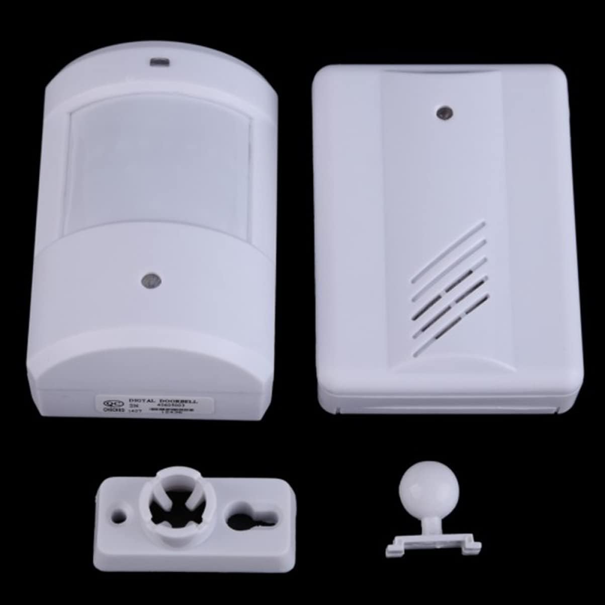 Mobestech 2pcs Motion Sensor Alarm Entry Chime Security Alarm Doorbell 100m Range