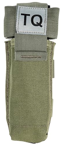 North American Rescue C-A-T Tourniquet Holder (OD Green) NAR CAT Gen 6 Gen 7 Tactical TQ Pouch MOLLE Connectors for Duty Belt Gear Vest (30-0053)